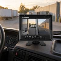 Sistema de Cámara de Reversa FHSS Wi-Fi6 con Monitor IPS HD de 7 Pulgadas, de Aleación de Aluminio, para Maquinaria Agrícola y Camionetas Pequeñas, Impermeable, con Visión Nocturna