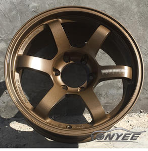 F981663B สำหรับรังสีสีฟ้า<span class=keywords><strong>สี</strong></span>ดำ<span class=keywords><strong>สี</strong></span>โรสโกลด์ <span class=keywords><strong>TE37</strong></span> 4x4 6X139.7ล้อเว้า18นิ้ว6รูขอ<span class=keywords><strong>บ</strong></span>รถสำหรับ BMW Toyota Nissan - Product Image 6