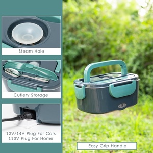 Boîte à lunch électrique portable en acier inoxydable 110V/24V/12V, double usage pour voitures et familles, vente en gros - Product Image 5