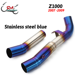 Tubo de Escape Slip-on para Motocicleta <span class=keywords><strong>Kawasaki</strong></span> Z1000 2007 2008 <span class=keywords><strong>2009</strong></span> Z1000 Z <span class=keywords><strong>1000</strong></span> 07 08 09, Silenciador de Escape, Tubo de Enlace Medio - Product Image 3