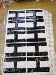 Numeri e Lettere in Resina Nera Impermeabile di Alta Qualità per Auto e Moto, Produzione Cinese - Product Image 6