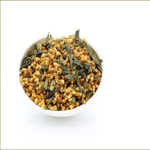 工厂生产大叶种有机 Genmaicha 茶以最优惠的价格