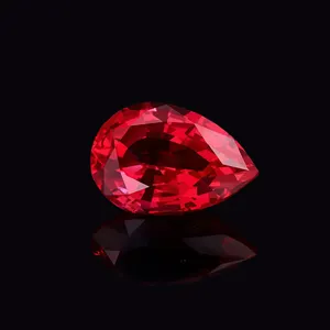 Pigeon Blood Red Ruby Fine Jewelry Gemstones 5x7mm 6x8mm 1carat 1.5carat Pear Cut Loose Ruby AGL Certified Lab Grown Ruby