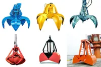 Godet de préhension personnalisé pour grue, type coquille et écorce d'orange, électro-hydraulique, pour grue portique RMG