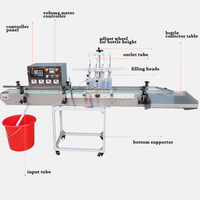 Machine de remplissage de liquides entièrement automatique à 4 têtes avec pompe magnétique pour parfums, boissons, jus, crèmes et eau en bouteille