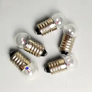 Fysieke elektriciteit experiment 2.5V kleine elektrische kralen kleine ronde lamp ouderwetse zaklamp E10 speelgoed miniatuur gloeilamp