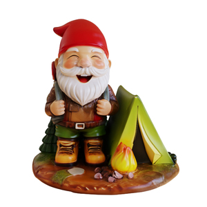 تمثال جنوم خزفي مصنوع يدويًا للديكور الخارجي، زينة حديقة ريفية، تصنيع حسب الطلب بالجملة - Product Image 2