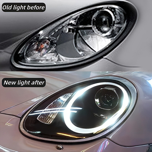 Pour Porsche Cayman 987.1 & <span class=keywords><strong>Boxter</strong></span> 2005-2008 style phare LED DRL nouveau faisceau haut et bas xénon lampe frontale accessoire 12V tension - Product Image 2