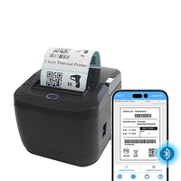 Imprimante d'étiquettes thermiques ZY310 de 3 pouces, imprimante de codes-barres, imprimante de reçus mobiles USB BT WIFI pour les étiquettes d'expédition