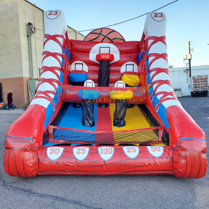 Commercial grade outdoor kids carnival party jumpers jeux gonflables <b>inflatable</b> 3 in 1 goal games - Product Image 6
