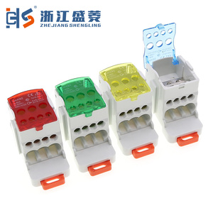 UKK 80A Elektrische Kabelverbinder Universelle Unipolare Einphasige Stromverteilungs-Anschlussdose DIN-Schienen-Klemmenblock - Product Image 5