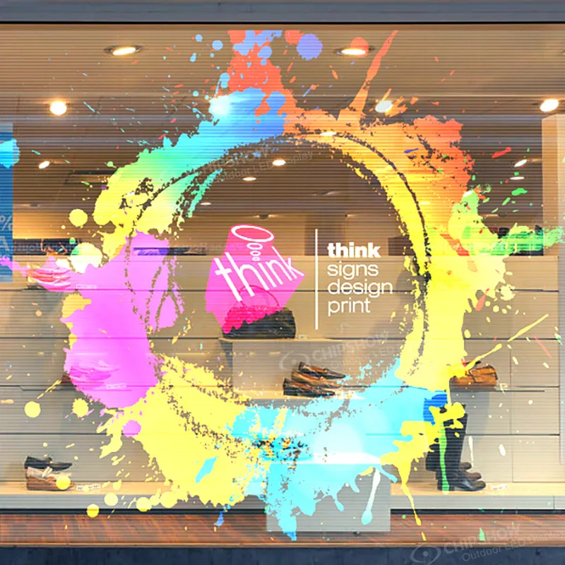 Janela Interior De Vidro Flexível Transparente LED Filme P3.91 P6 P8 RGB Full Color Store Window Tela De Exibição LED