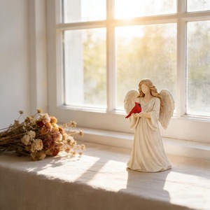 Estatuas Conmemorativas de Cardenales y Ángeles SWAITE - Estatuas Decorativas de Redtail y Ángel - Product Image 2