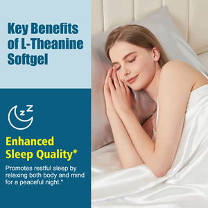 Gélules de L-théanine OEM ODM avec glycinate de magnésium et huile de noix de coco MCT pour un meilleur repos - Vitamines pour adultes 200 mg par portion - Product Image 5