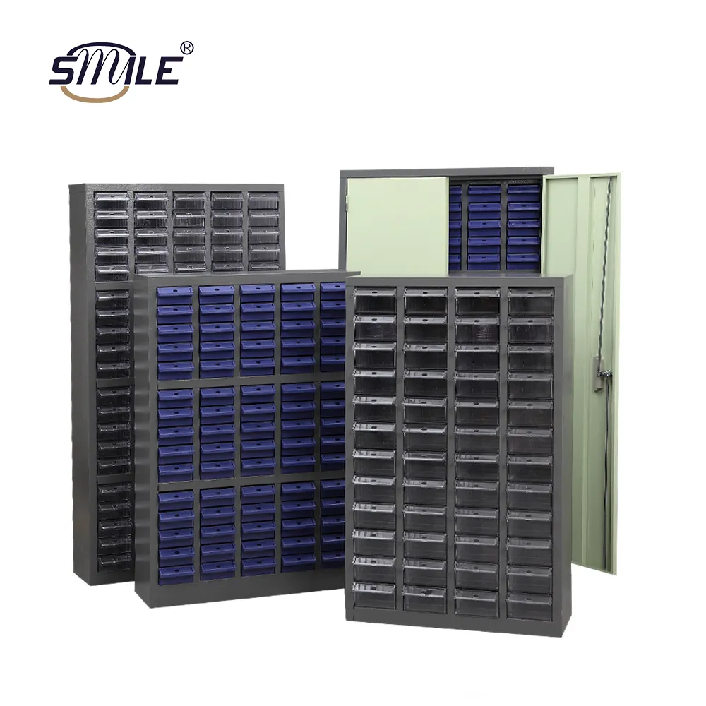 SMILE OEM Acier Multiple Optionnel 30/75 Tiroirs Pièces De Rechange Boulon Armoire De Rangement Combinable Avec Tiroirs