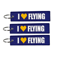 Étiquette à bagages brodée personnalisable en forme et en taille, en tissu tissé, porte-clés pour les passionnés d'aviation, personnalisation de la marque