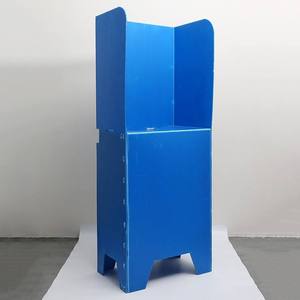 Vente en gros en plastique ondulé solide et portable pliable pour les élections en isoloir - Product Image 5