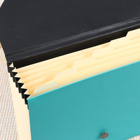 Organisateur de fichiers de format A4 à 7 poches avec logo personnalisé, dossier de documents de bureau en accordéon en expansion, emballage personnalisé à usage scolaire