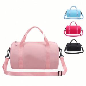 Sac de voyage pliable en nylon imperméable avec logo personnalisé, fermeture éclair, léger, pour les sports de plein air et la salle de sport - Product Image 1
