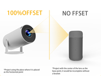 Projecteur intelligent LED HY300 pour home cinéma, Android 11, compatible vidéo 4K, mini-projecteur portable d'extérieur, Wi-Fi, vente en gros