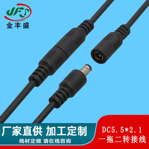 Jfs Golden Peak <b>Dc</b> 5.5x2.1 Y Type Power <b>Adapter</b> Cable For Camera Monitoring Smart Door Lock Connection - Product Image 3