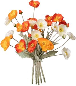 Flor de Amapola Artificial de Tacto Real al por Mayor de Fábrica para Decoración de Hogar, Bodas y Fiestas, Arreglos Florales - Product Image 1