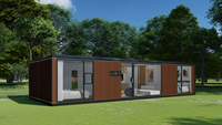 Usine de design moderne Maison minuscule préfabriquée Villa en acier léger Maisons modulaires Maisons préfabriquées portables Conception graphique
