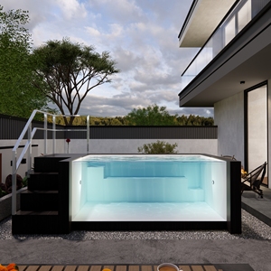 Les ventes de piscines préfabriquées en fibre de verre de luxe sont fabriquées, grandes piscines souterraines en fibre de verre faciles à installer - Product Image 5
