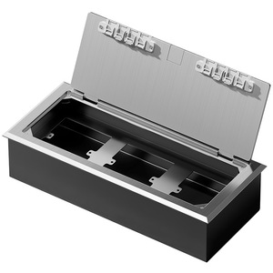 Stainless Steel Recessed Floor <b>Socket</b> 86 Type IP66 Waterproof Flame Retardant Openable Wall Installation - Product Image 1