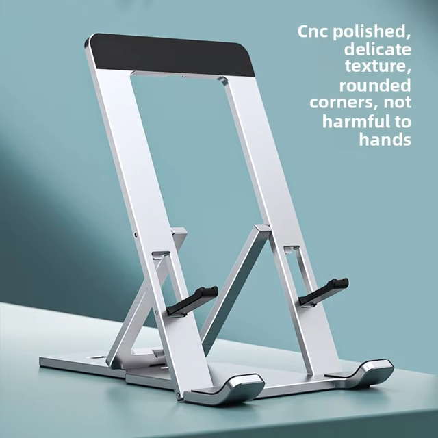 Adjustable Aluminum Alloy Notebook Laptop Stand Phone Holder Portable Foldable Desktop Riser Tablet Stand Cooling Stand