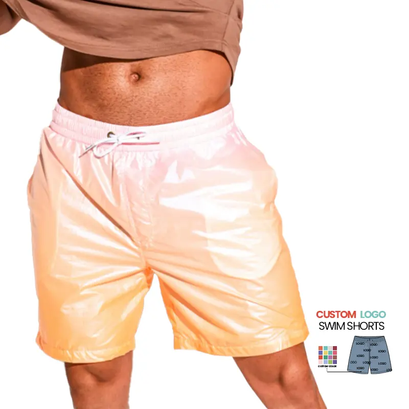 Mens bông giản dị căng mỏng phù hợp với đàn hồi eo Jogger Workout quần short với Túi