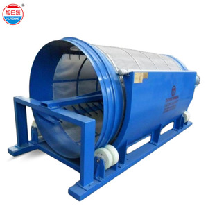 Bột giấy tái chế sợi chất lỏng-rắn tách SS 304 bột giấy sợi tái chế tự làm sạch quay vòng Máy trống Lọc - Product Image 1