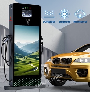 22Kw 44kw đa-ngôn ngữ nhanh chóng EV Trạm Sạc LCD màn hình quảng cáo AC ccs2 AC app điều khiển đa-ngôn ngữ sạc đống xe ô tô - Product Image 2