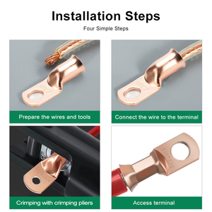 Terminal Krimp Tembaga Murni Standar Amerika Digunakan untuk Menghubungkan Konektor Ujung Kabel Baterai - Product Image 6