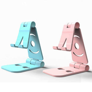Promotional <b>Gifts</b> Double Folding Portable <b>Creative</b> Lazy Smart Phone Bracket with Customized logo - Product Image 1