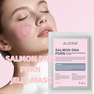 Private Natural SPA Cara Blanqueamiento Salmón PDRN DNA Jelly Mask para arrugas Hidratante Crystal Jelly Mask Face Mask Powder - Product Image 1