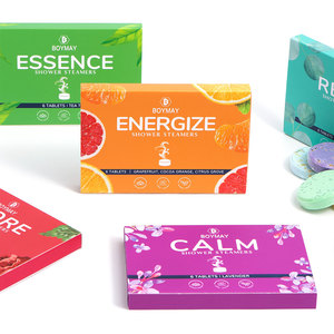 Tablettes et bombes de douche, aromathérapie longue durée, véganes, biologiques, naturelles, diffuseurs de vapeur pour la douche, parfum personnalisable, OEM, marque privée - Product Image 3