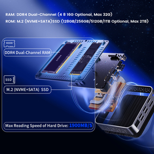 Nhà Máy AMD r-ycin 7 Mini PC AM02 Athlon 300u win10pro/Linux Máy tính để bàn chơi game PC 4K HD Radeon Vega 3 đồ họa 8GB DDR4 256 AU EU - Product Image 6