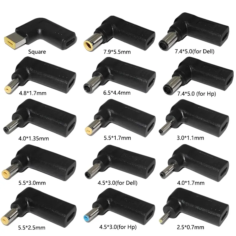 50PCS DC Power 5.5 x 2.1mm Male Cable Right Angled 90 Degree DC 5.52.1 Laptop Power Adapter Conversion Cable