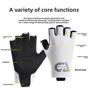 <span class=keywords><strong>Guantes</strong></span> de <span class=keywords><strong>Ciclismo</strong></span> de Medio Dedo con Absorción de Impactos, Antideslizantes, Transpirables, con Protección UV400, para Bicicleta de Montaña y Carretera, para <span class=keywords><strong>Verano</strong></span> - Product Image 3