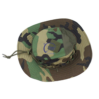 Topi kupluk memancing kamuflase, topi matahari taktis memanjat luar ruangan kustom untuk musim panas