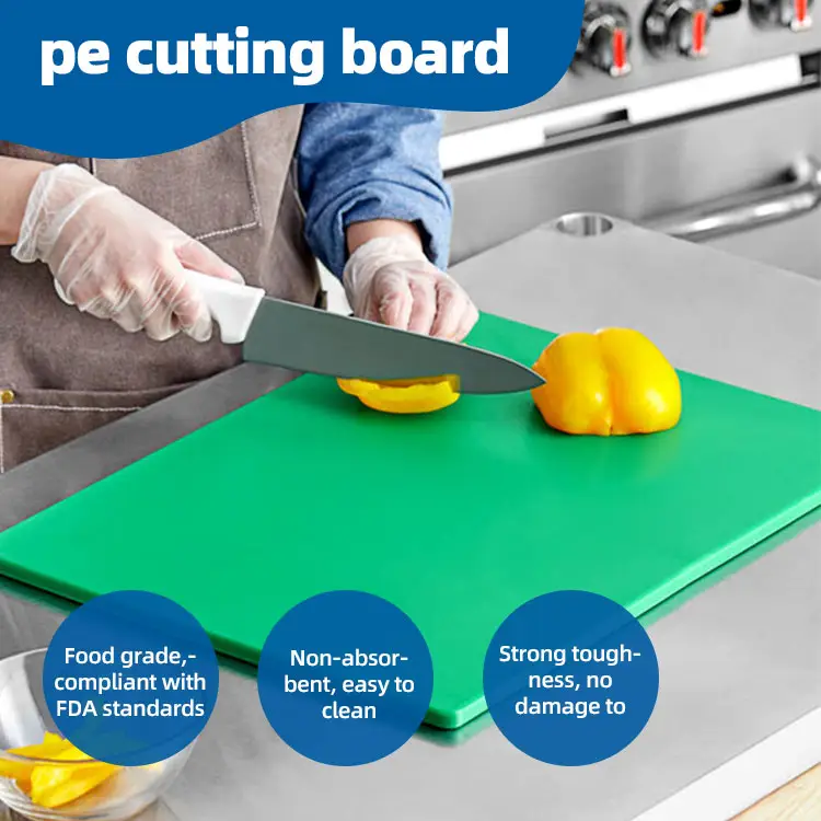 Planches à découper personnalisées pour la cuisine, en plastique PE, de qualité alimentaire, HDPE/HDPE, planche à découper