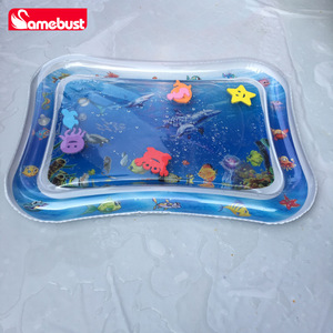 Tapis de jeu gonflable Samebust pour bébé, coussin rafraîchissant, 1,5 cm, PVC, design océanique rond, pour 0-24 mois, usage domestique - Product Image 2