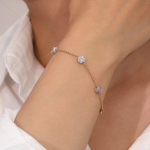 <span class=keywords><strong>Bracelet</strong></span> populaire 2026 <span class=keywords><strong>en</strong></span> <span class=keywords><strong>or</strong></span> véritable 14 carats avec diamants IGI, style universitaire pour fille, <span class=keywords><strong>bracelet</strong></span> <span class=keywords><strong>en</strong></span> <span class=keywords><strong>or</strong></span> 18 carats véritable, design original et personnalisé - Product Image 3