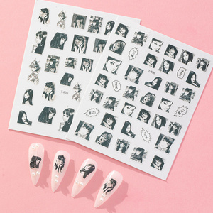 Date japonais dessin animé Anime personnage autocollant Nail Art 3d auto-adhésif décalcomanie outils bricolage décoration outil autocollant ongles <span class=keywords><strong>Manga</strong></span> - Product Image 1