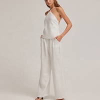 Ropa Sexy para mujer, Top con tirantes cruzados en la espalda, Top corto sin mangas con espalda descubierta
