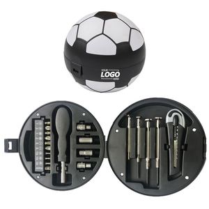 Ensemble d'outils personnalisés en forme de ballon de football avec gadgets multifonctions pour cadeau promotionnel personnalisé, compact et portable - Product Image 1