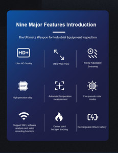 กล้องถ่ายภาพความร้อนอินฟราเรดแบบมืออาชีพ WIFI GPS 20M เลเซอร์มิเตอร์ 3.5'จอแอลซีดีซุปเปอร์ไออาร์ความละเอียด 384*288 - Product Image 1