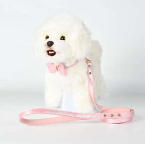ECO Leather <strong>Dog</strong> <strong>Harness</strong> and Leash Set with <strong>Rhinestone</strong> &amp; Sparkly Crystal Decor-Walking <strong>Harness</strong> for Small <strong>Dogs</strong> &amp; Cats PURPLE - Product Image 6