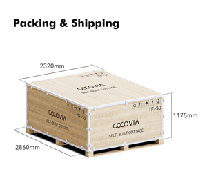 Casas Contenedor Modulares Transpirables COCOVIA TF30 para Autoensamblaje, Cuartos de Jardín, Oficina <span class=keywords><strong>en</strong></span> <span class=keywords><strong>Casa</strong></span>, Gimnasio y Más - Product Image 6